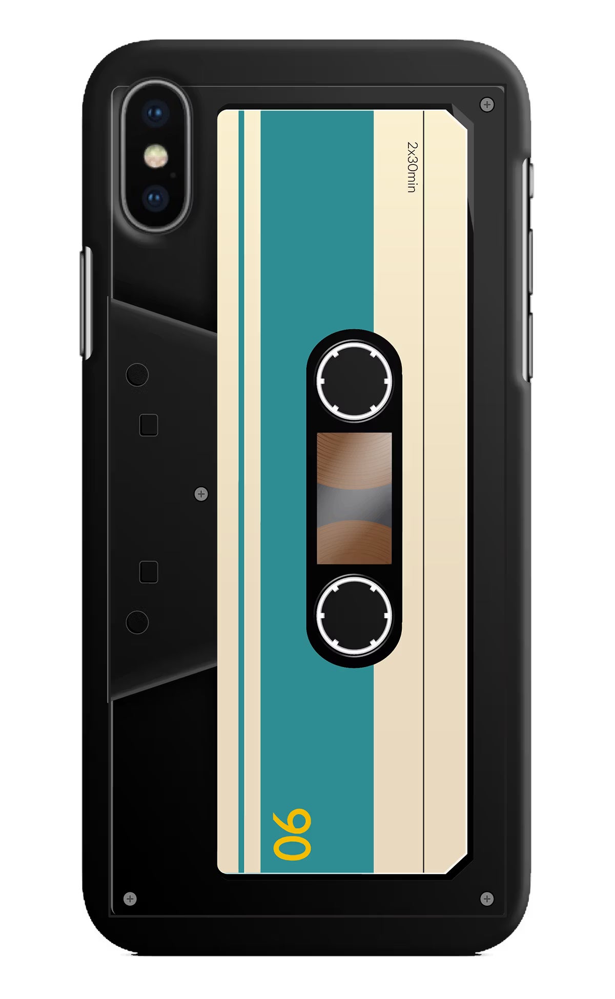 Cassette iPhone XS Hard Case Back Cover by Casekaro