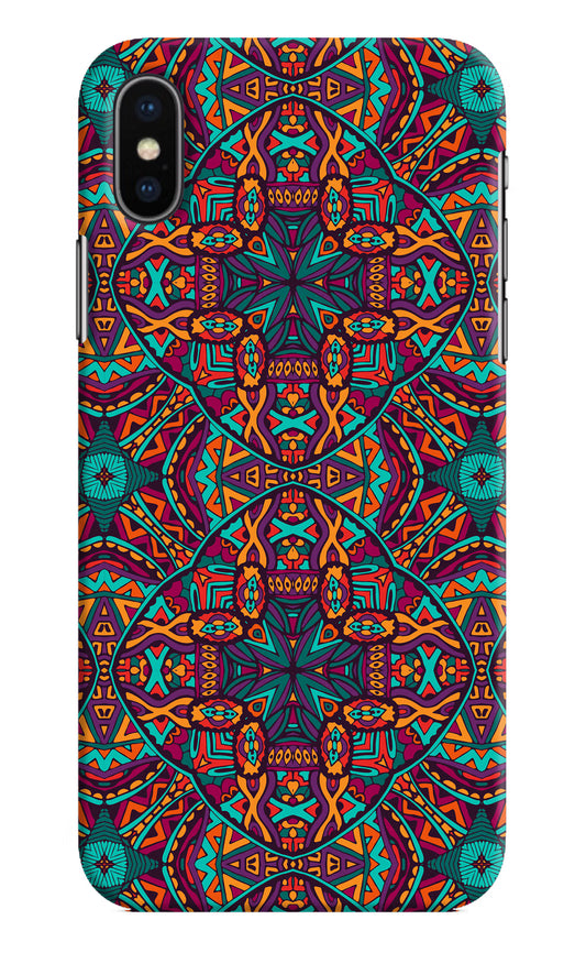 Colour Mandala iPhone XS Hard Case Back Cover by Casekaro