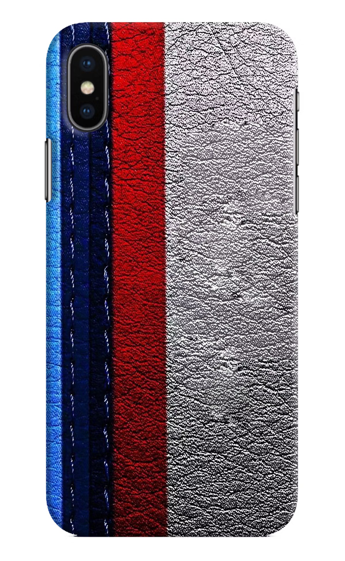 BMW Stripes iPhone XS Hard Case Back Cover by Casekaro