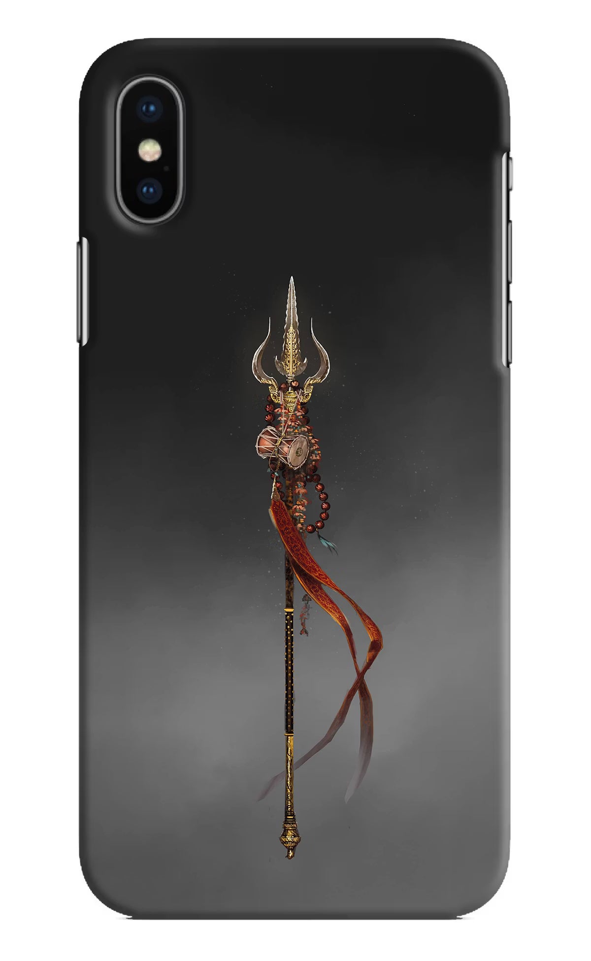 Shiv Trishul iPhone XS Hard Case Back Cover by Casekaro