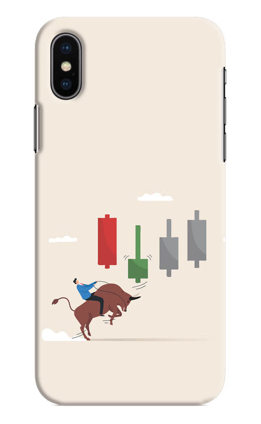 Bull Trading Momentum iPhone XS Hard Case Back Cover by Casekaro