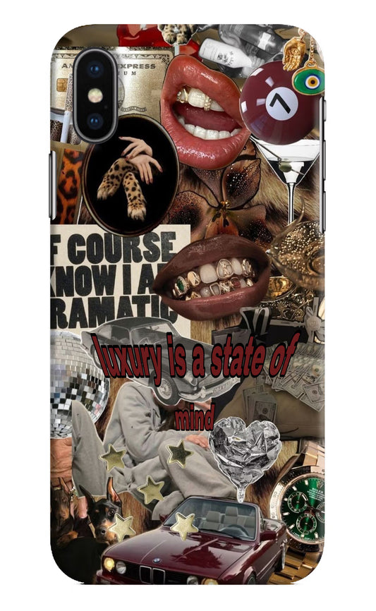Luxury iPhone XS Hard Case Back Cover by Casekaro