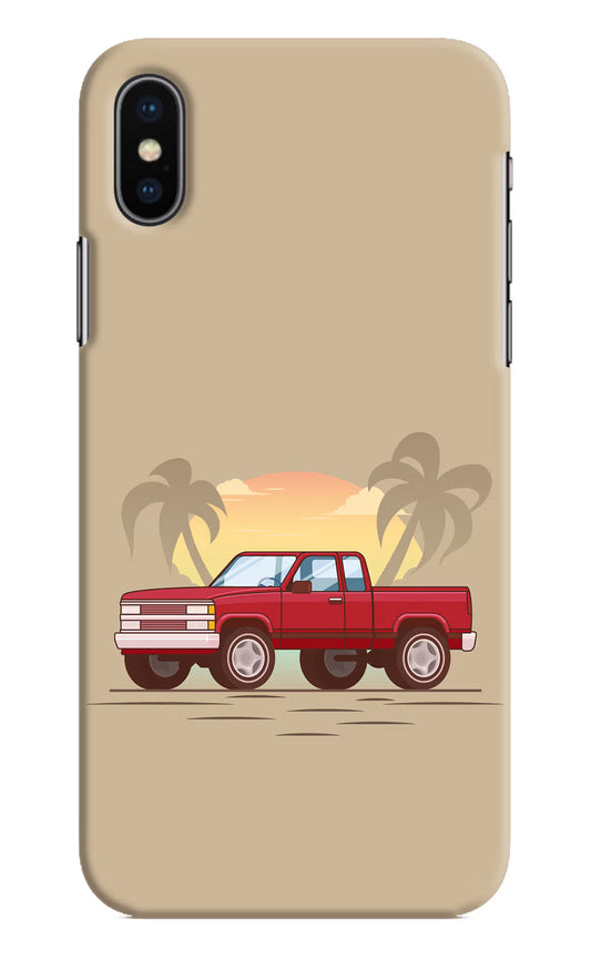 Desert Classic Drive iPhone XS Hard Case Back Cover by Casekaro