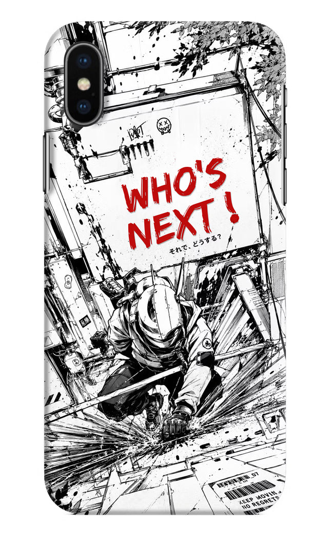 Who's Next iPhone XS Hard Case Back Cover by Casekaro