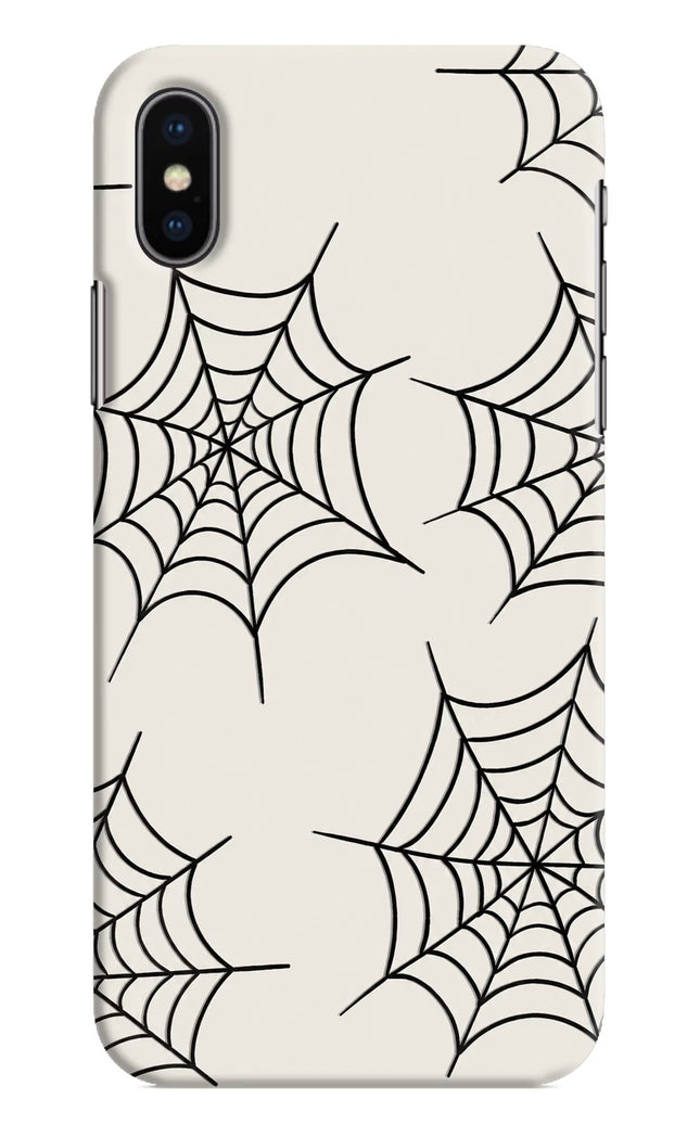 Spider Web iPhone XS Hard Case Back Cover by Casekaro