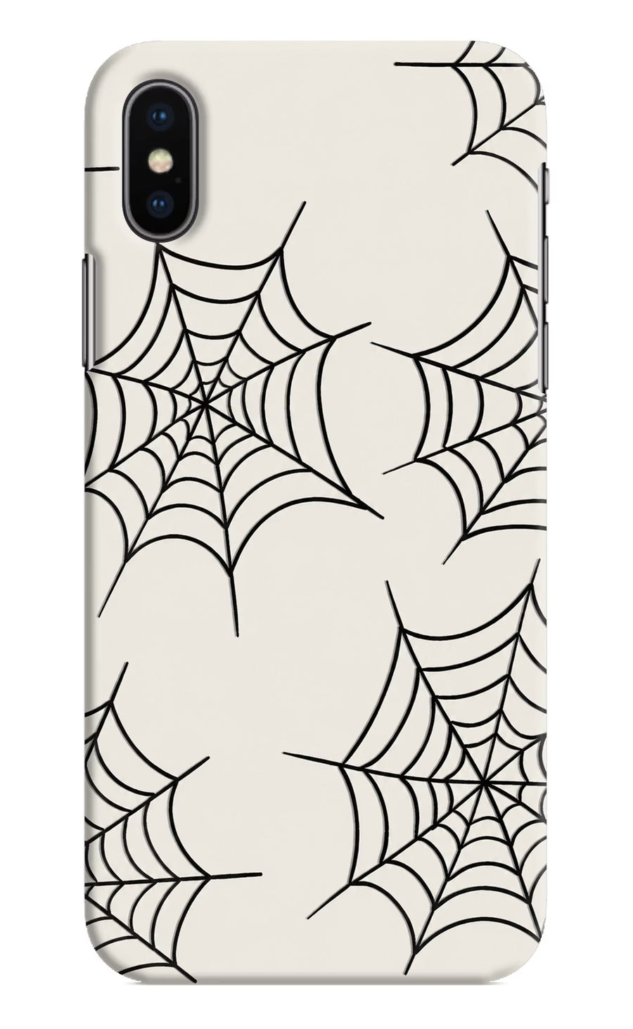 Spider Web iPhone XS Back Cover, Hard case