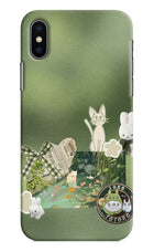 Aesthetic anime iPhone XS Hard Case Back Cover by Casekaro