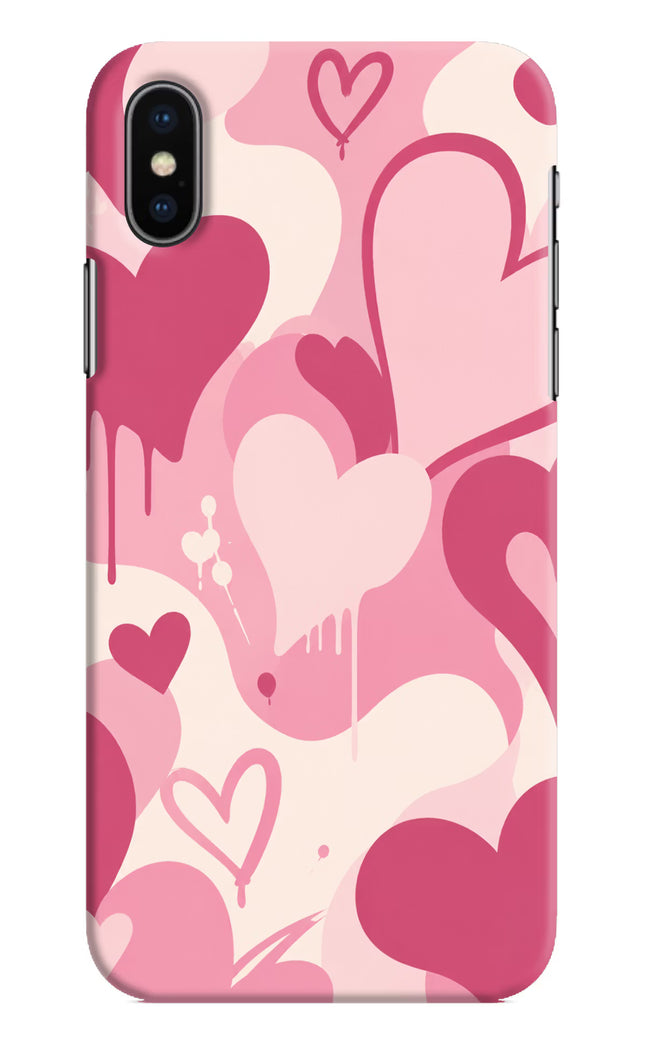 Hearty case iPhone XS Hard Case Back Cover by Casekaro