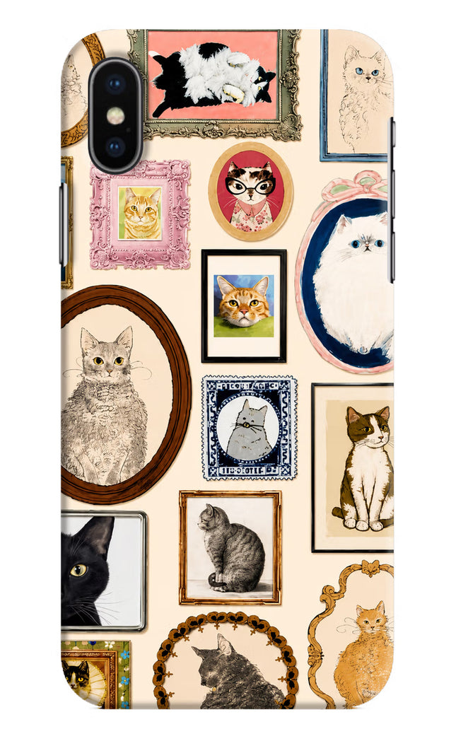 Mirror Cats iPhone XS Hard Case Back Cover by Casekaro