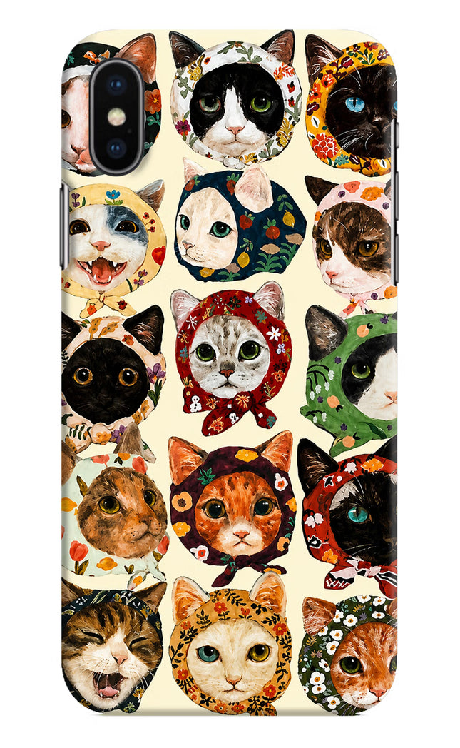 Cool Cat iPhone XS Hard Case Back Cover by Casekaro