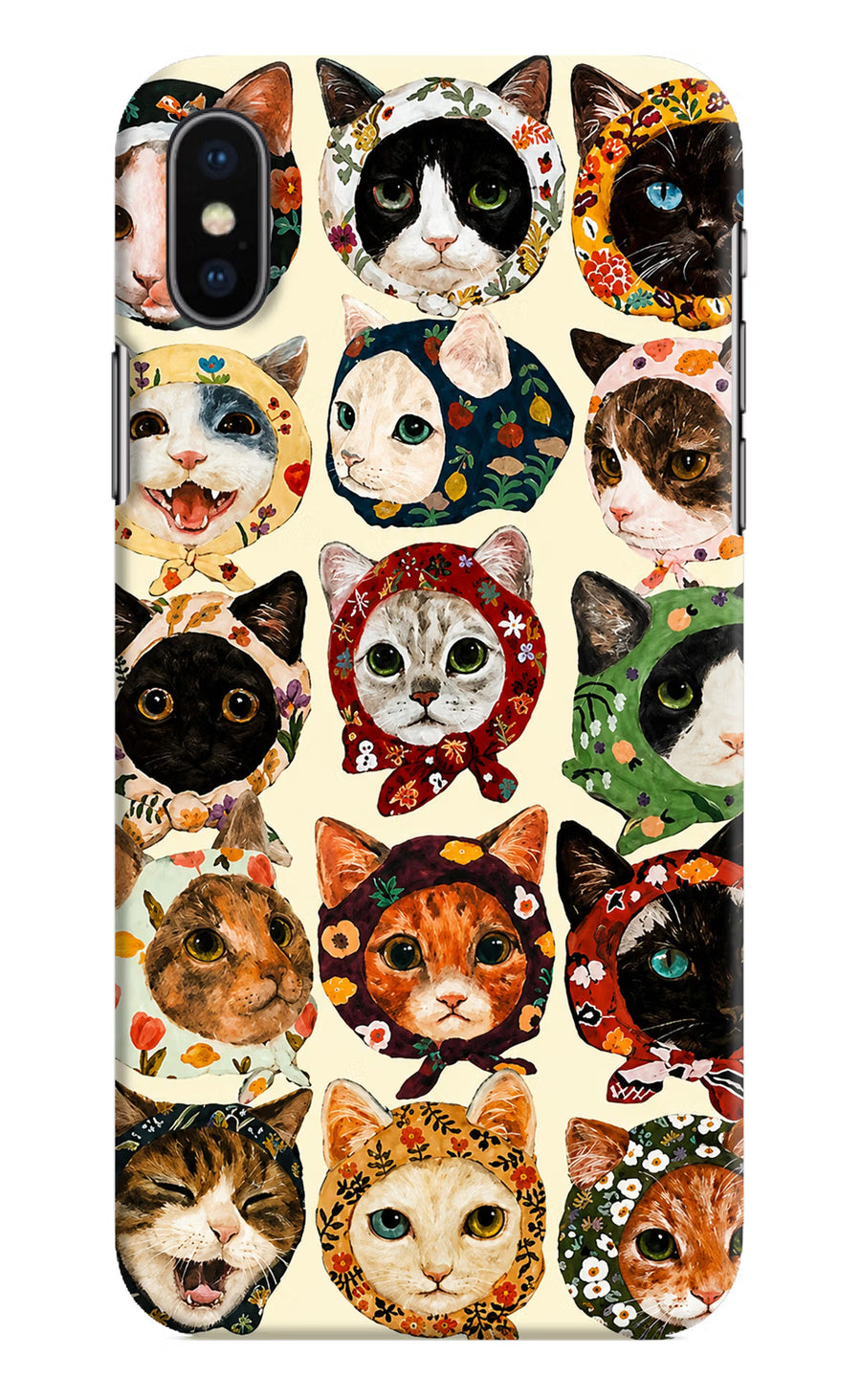 Cool Cat iPhone XS Back Cover, Hard case