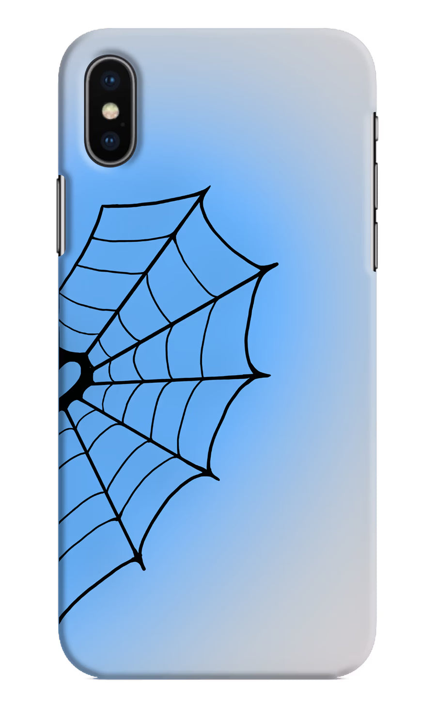 Blue Web iPhone XS Back Cover, Hard case