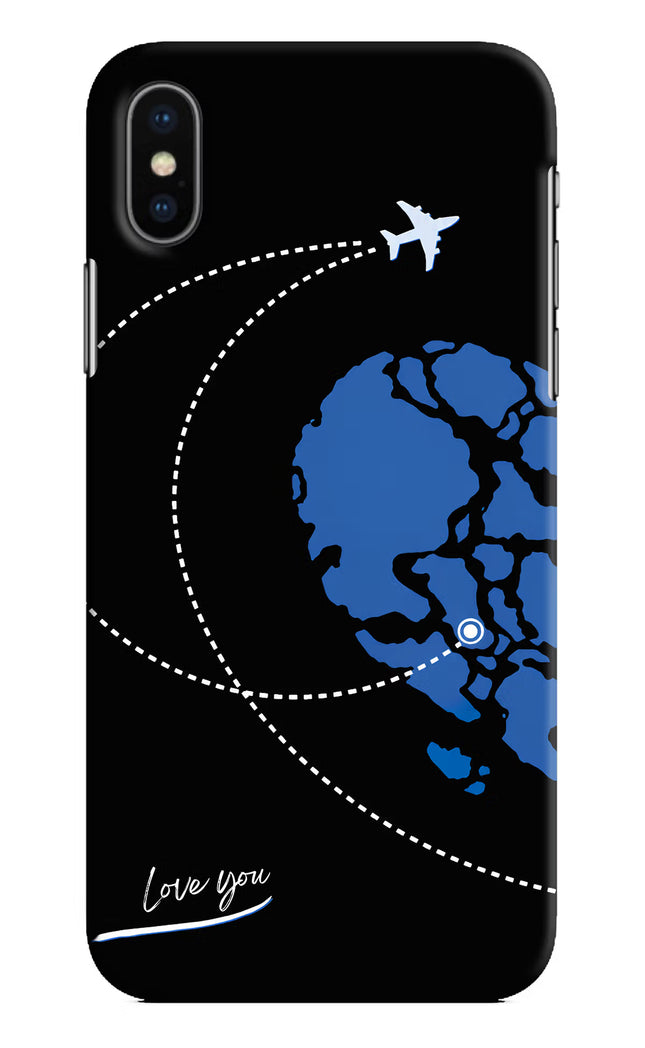 Love Orbit iPhone XS Hard Case Back Cover by Casekaro