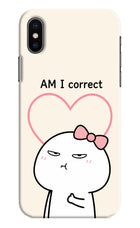 Always Right iPhone XS Hard Case Back Cover by Casekaro