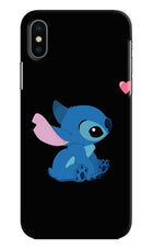 Stitch Crush iPhone XS Hard Case Back Cover by Casekaro