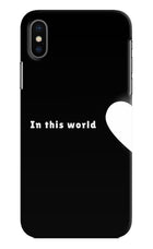 This World iPhone XS Hard Case Back Cover by Casekaro