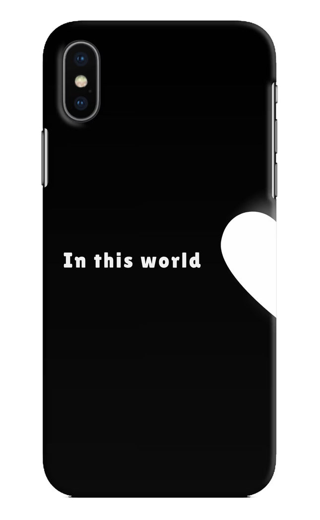 This World iPhone XS Hard Case Back Cover by Casekaro