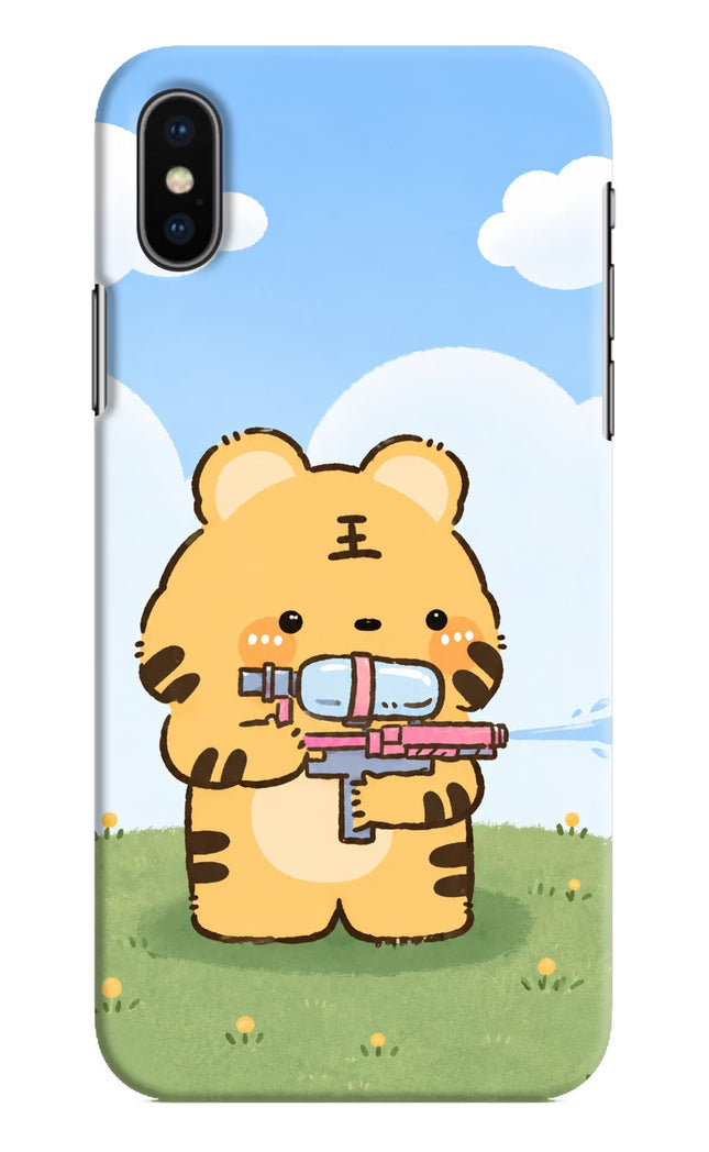Tiger Treat iPhone XS Hard Case Back Cover by Casekaro