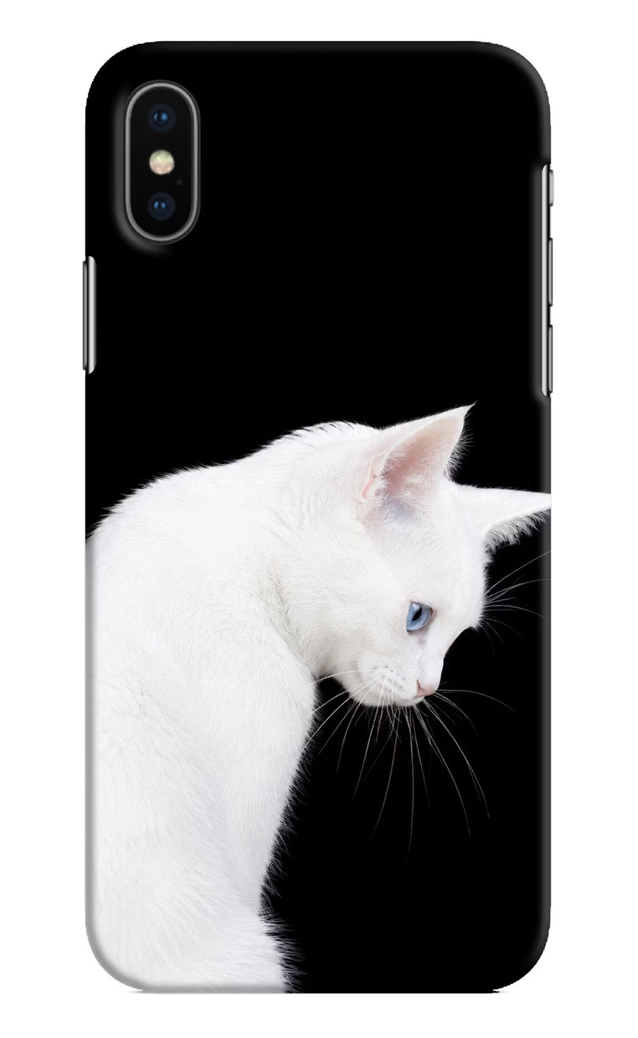 Snow Gaze iPhone XS Back Cover, Hard case