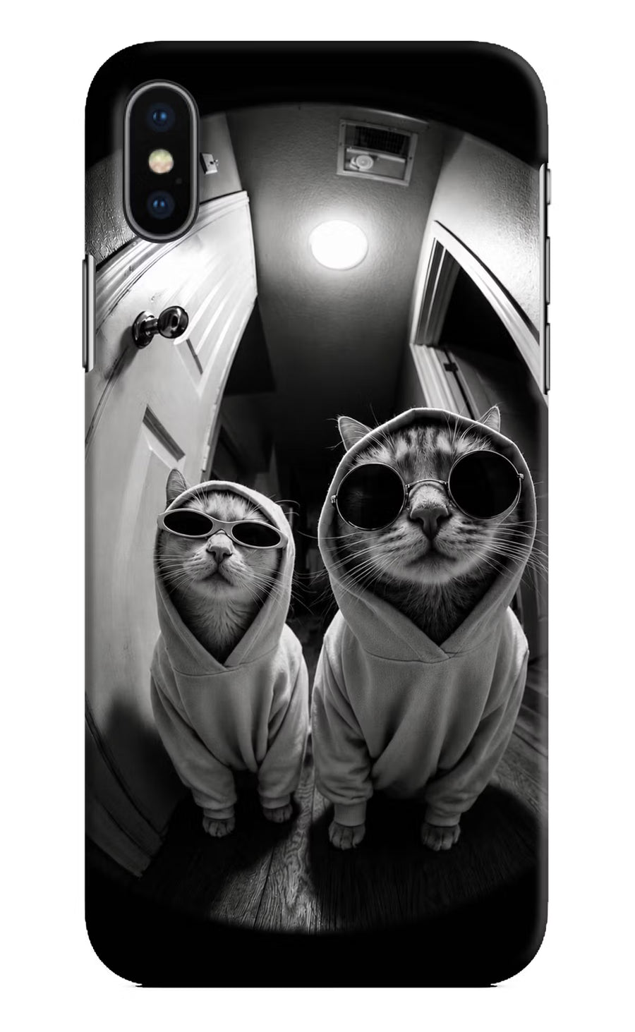 Hood Cats iPhone XS Back Cover, Hard case