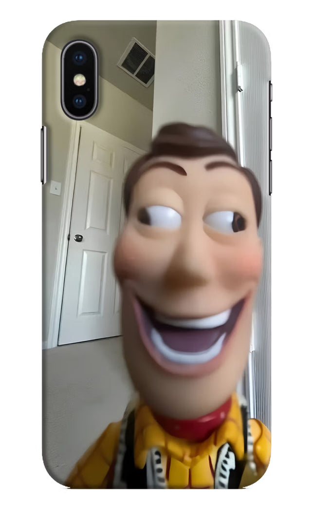 Side Eye Woody iPhone XS Hard Case Back Cover by Casekaro