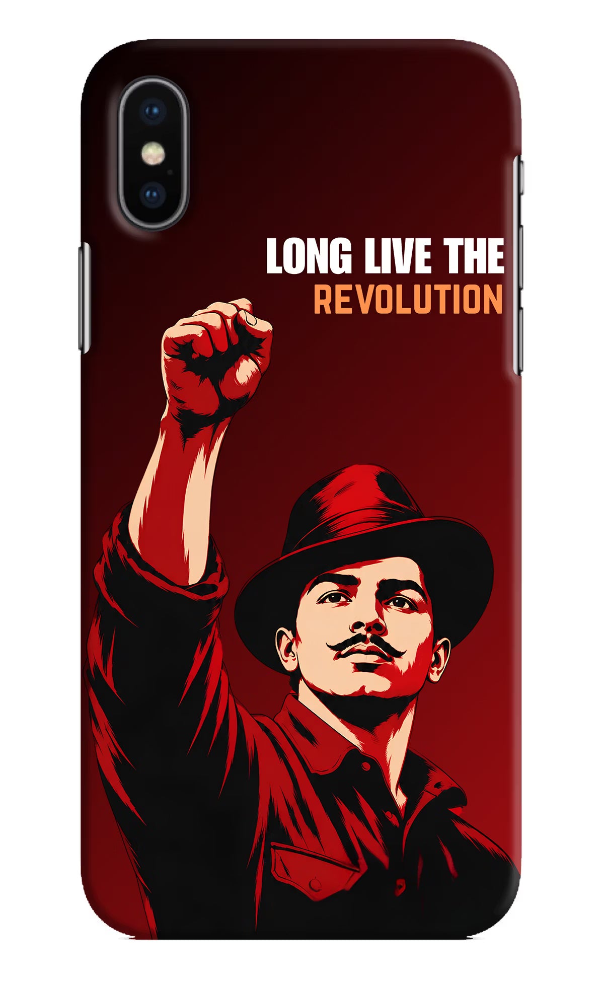 Bhagat Singh Revolution iPhone XS Back Cover