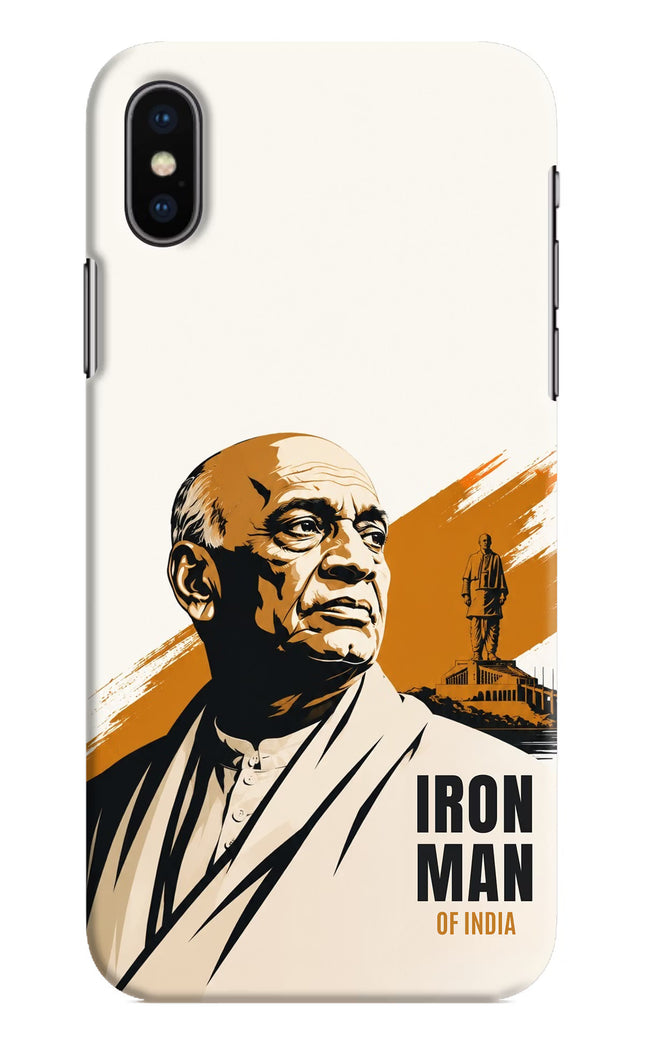 Sardar Patel Iron Will iPhone XS Hard Case Back Cover by Casekaro