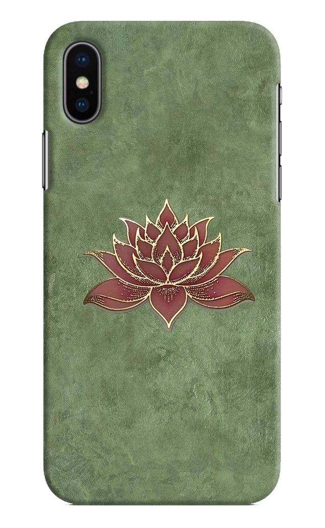 Lotus Grace iPhone XS Hard Case Back Cover by Casekaro