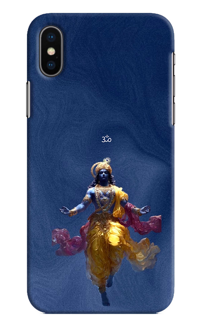Cosmic Krishna iPhone XS Hard Case Back Cover by Casekaro