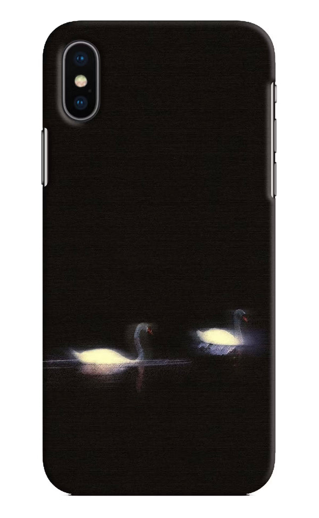 Silent Swans iPhone XS Hard Case Back Cover by Casekaro