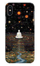 Space Monk iPhone XS Hard Case Back Cover by Casekaro