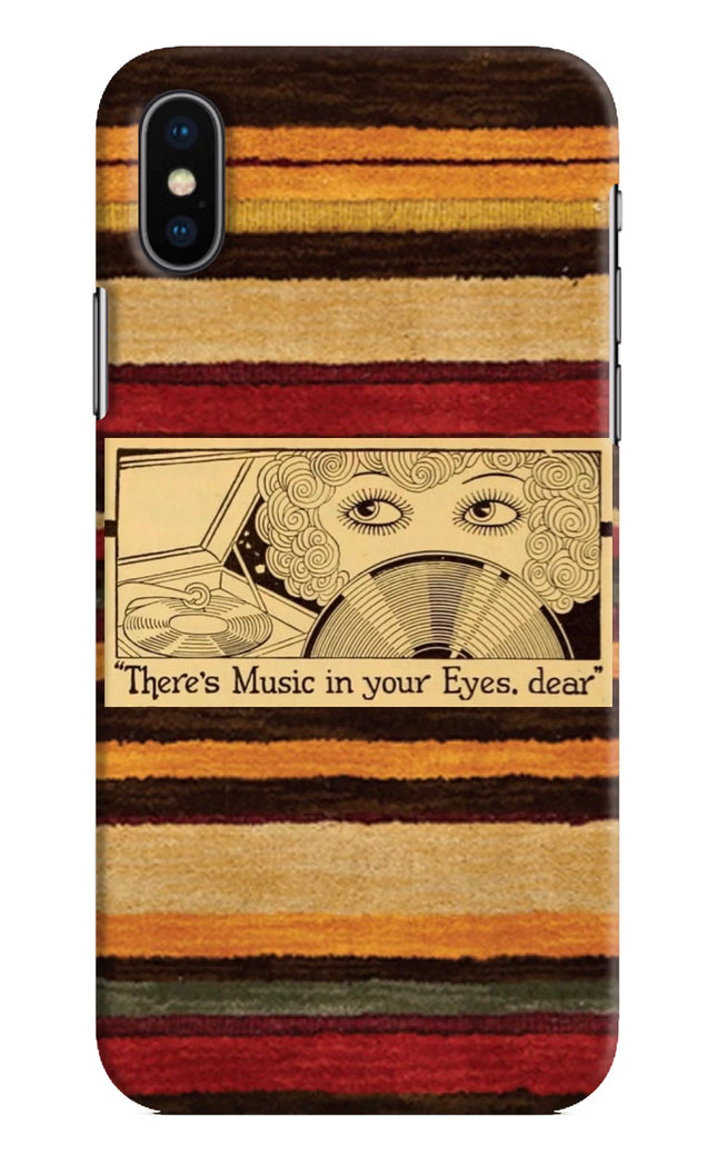 Vinyl Stripes iPhone XS Hard Case Back Cover by Casekaro