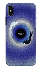 Dark Koi iPhone XS Hard Case Back Cover by Casekaro