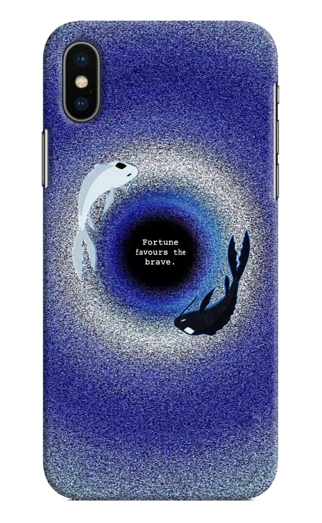 Dark Koi iPhone XS Hard Case Back Cover by Casekaro