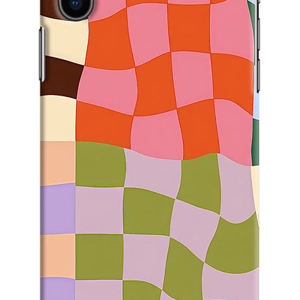 Wavy Grid iPhone XS Back Cover