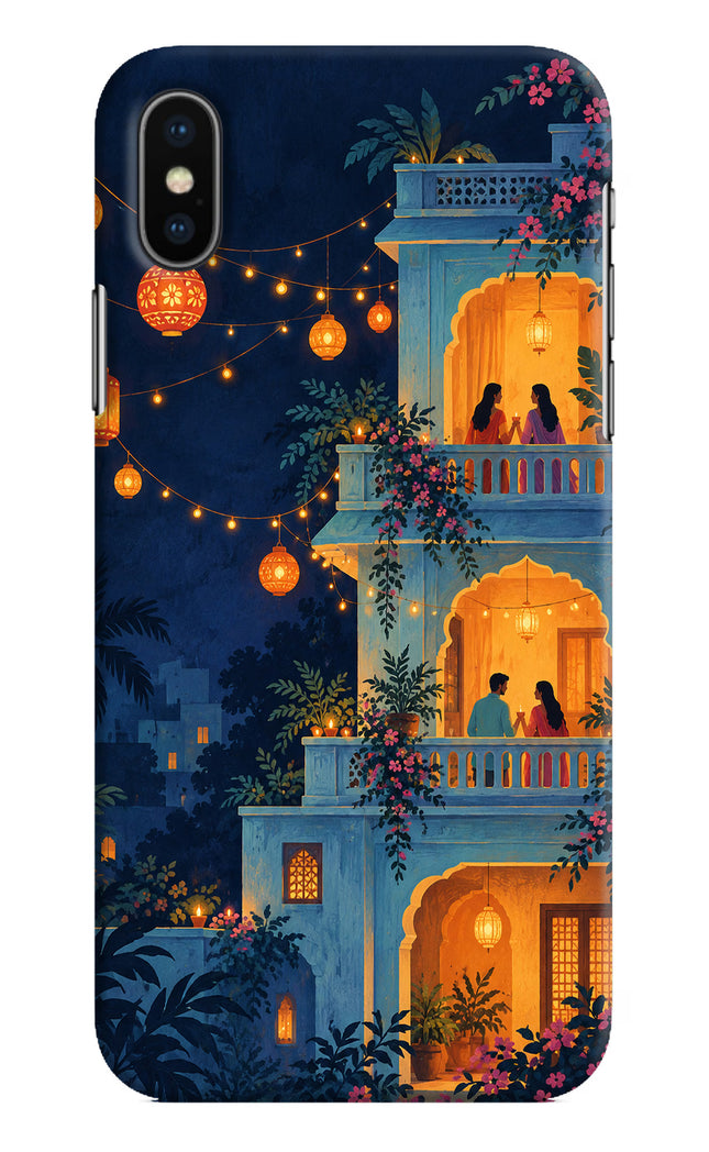 Balcony Glow iPhone XS Hard Case Back Cover by Casekaro