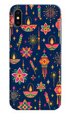 Festive Pop iPhone XS Hard Case Back Cover by Casekaro