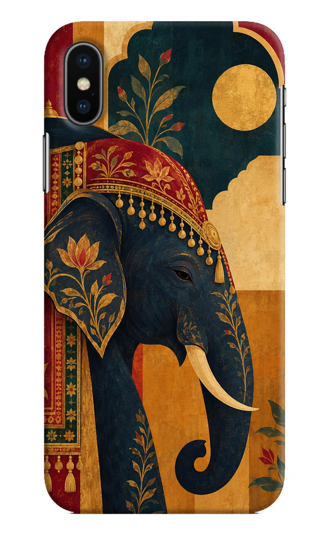 Royal Elephant iPhone XS Hard Case Back Cover by Casekaro