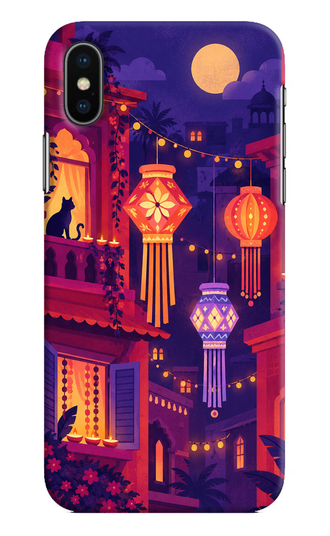 Lantern Lane iPhone XS Hard Case Back Cover by Casekaro