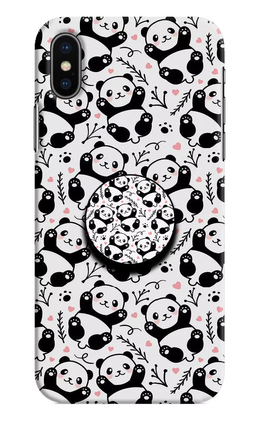 Cute Panda iPhone XS Pop Case by Casekaro