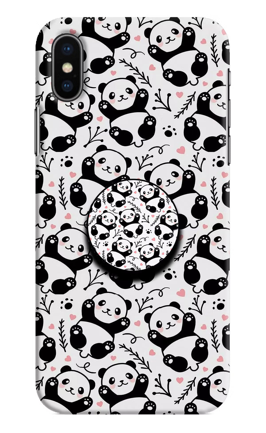 Cute Panda iPhone XS Pop Case, Hard case