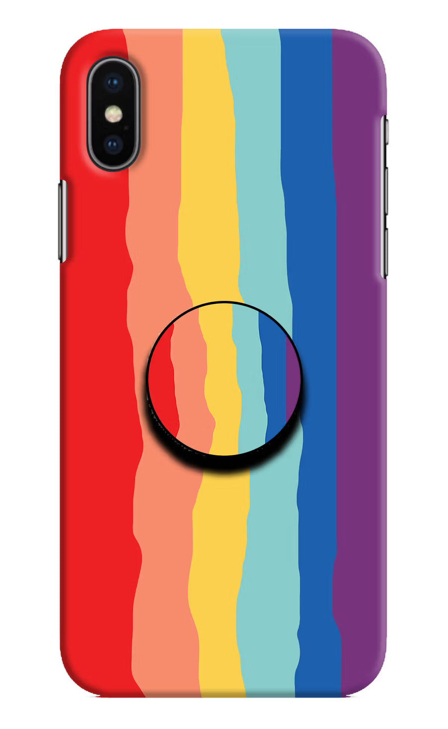 Rainbow iPhone XS Pop Case, Hard case