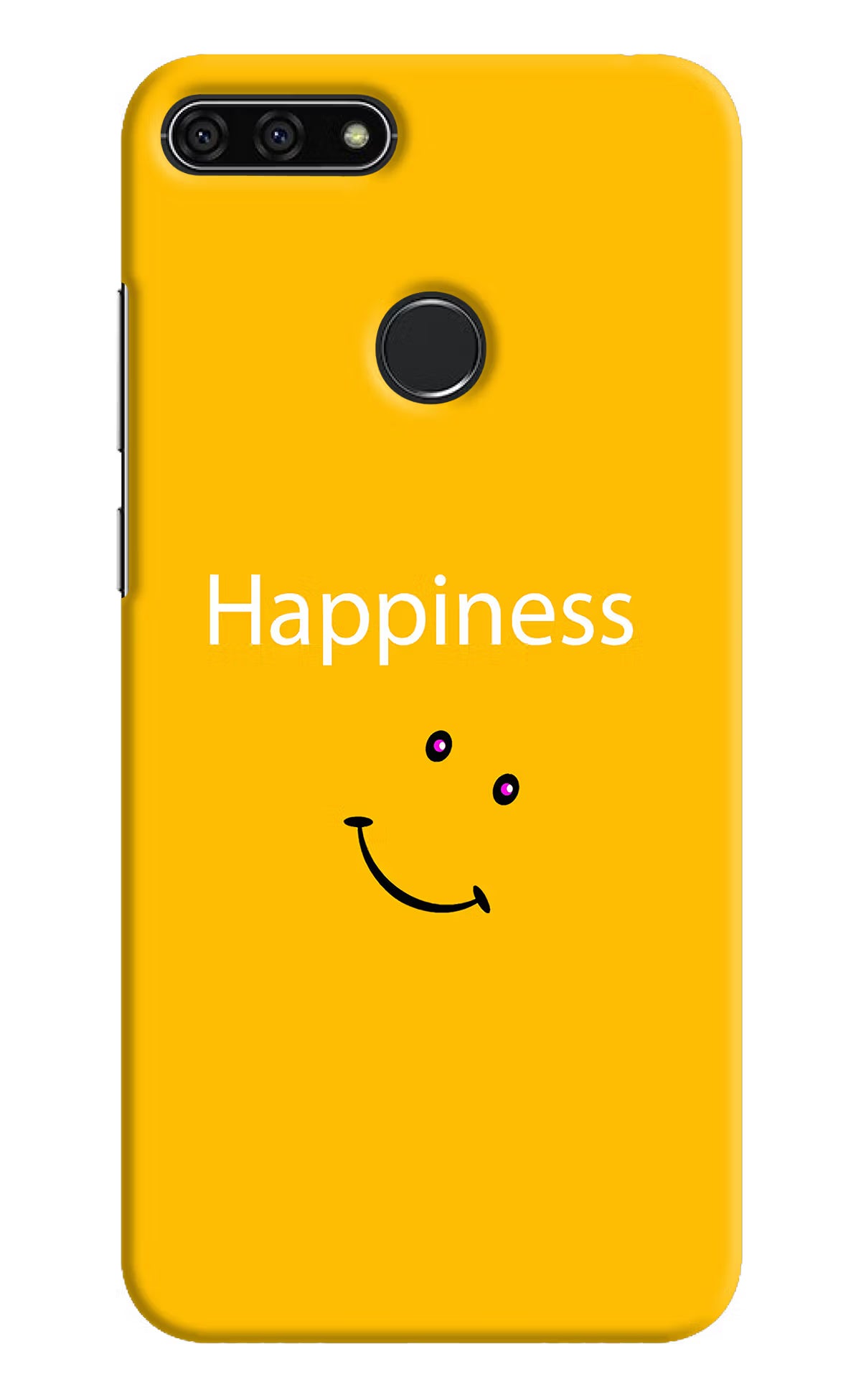 Happiness With Smiley Honor 7A Hard Case Back Cover by Casekaro
