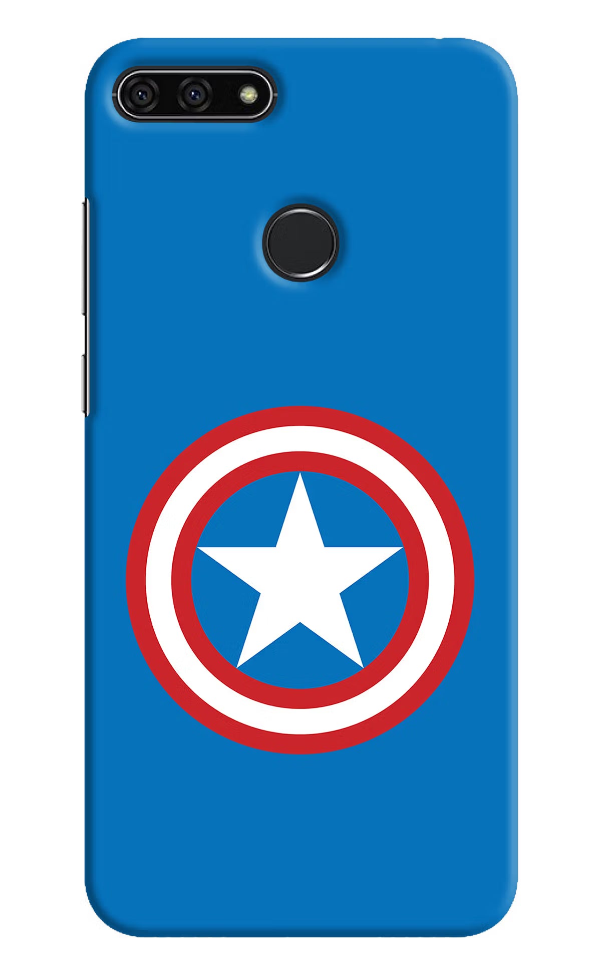 Captain America Logo Honor 7A Hard Case Back Cover by Casekaro