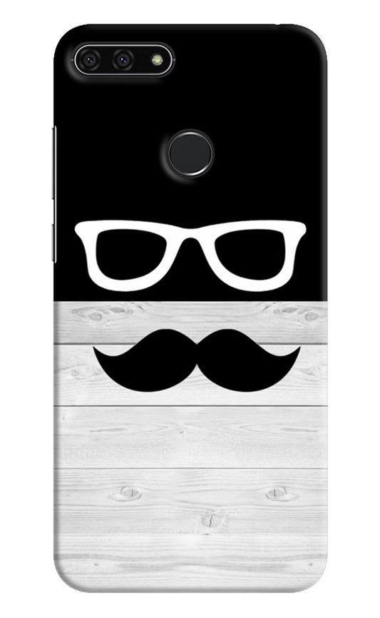 Mustache Honor 7A Hard Case Back Cover by Casekaro