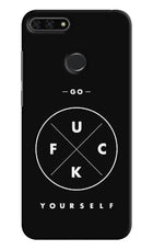 Go Fuck Yourself Honor 7A Hard Case Back Cover by Casekaro