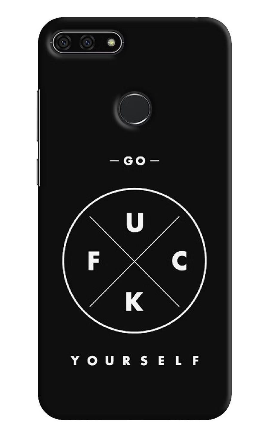 Go Fuck Yourself Honor 7A Back Cover, Hard case