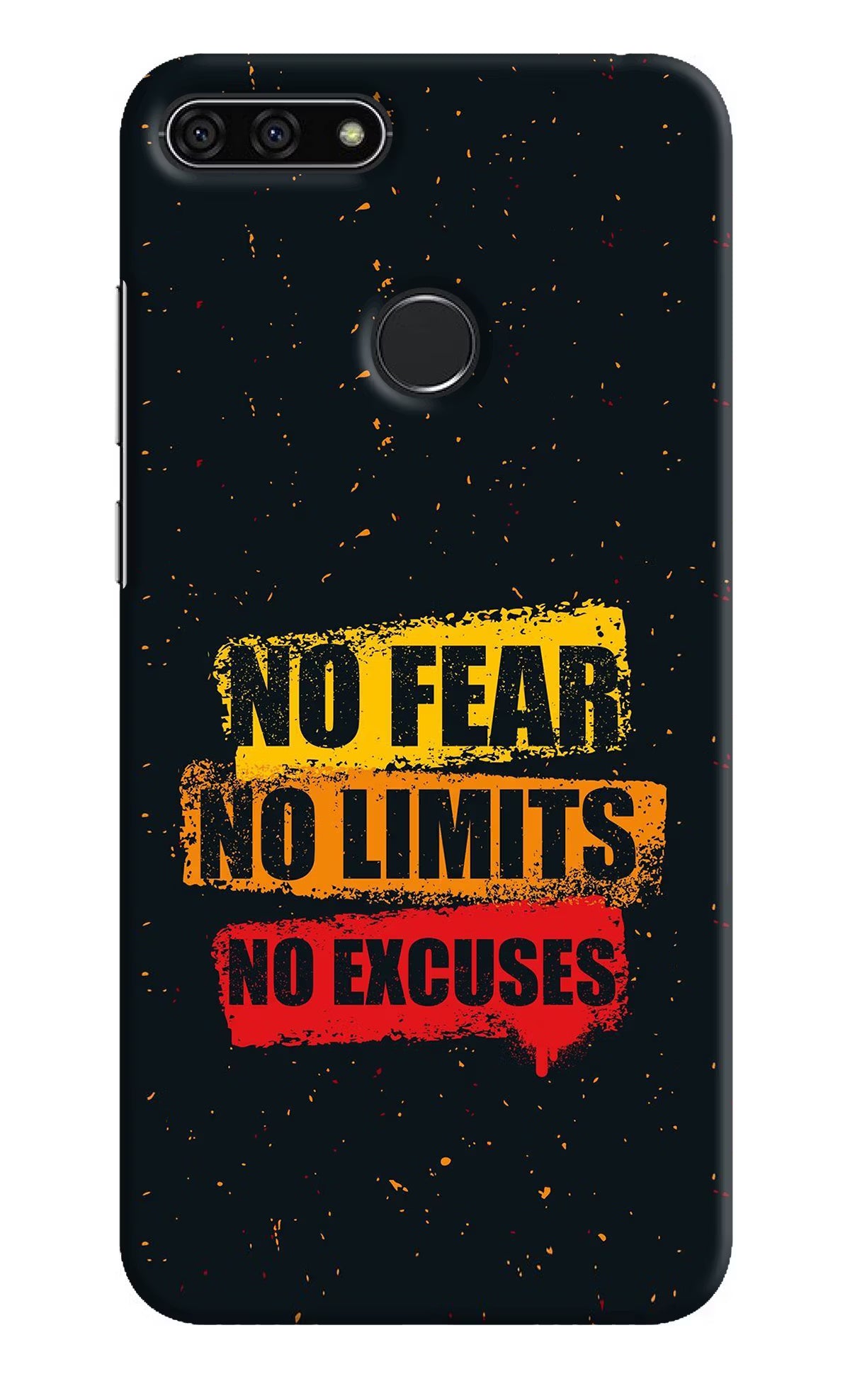 No Fear No Limits No Excuse Honor 7A Hard Case Back Cover by Casekaro