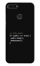 Life Motto Code Honor 7A Hard Case Back Cover by Casekaro