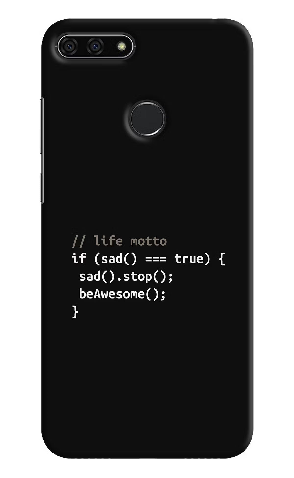 Life Motto Code Honor 7A Hard Case Back Cover by Casekaro